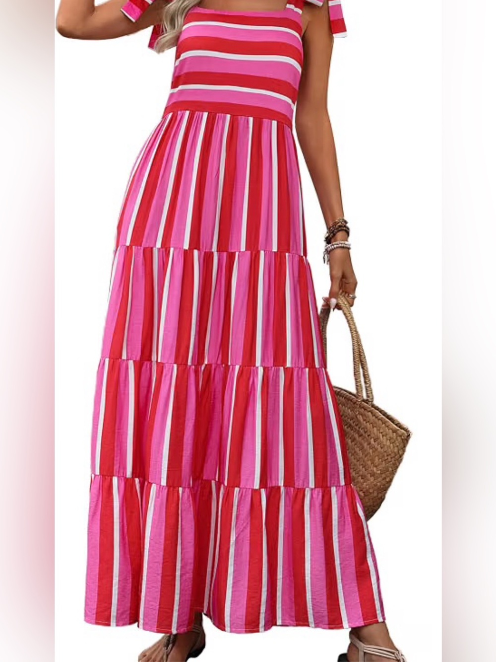 Summer Sleeveless Casual Maxi Dress Size M